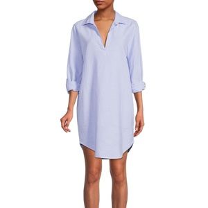 Saks Fifth Avenue Linen Shirtdress. Chambray. Size Medium. Worn once.